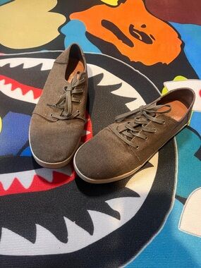 Toms Mens Payton Olive Casual Canvas Shoes Size 10